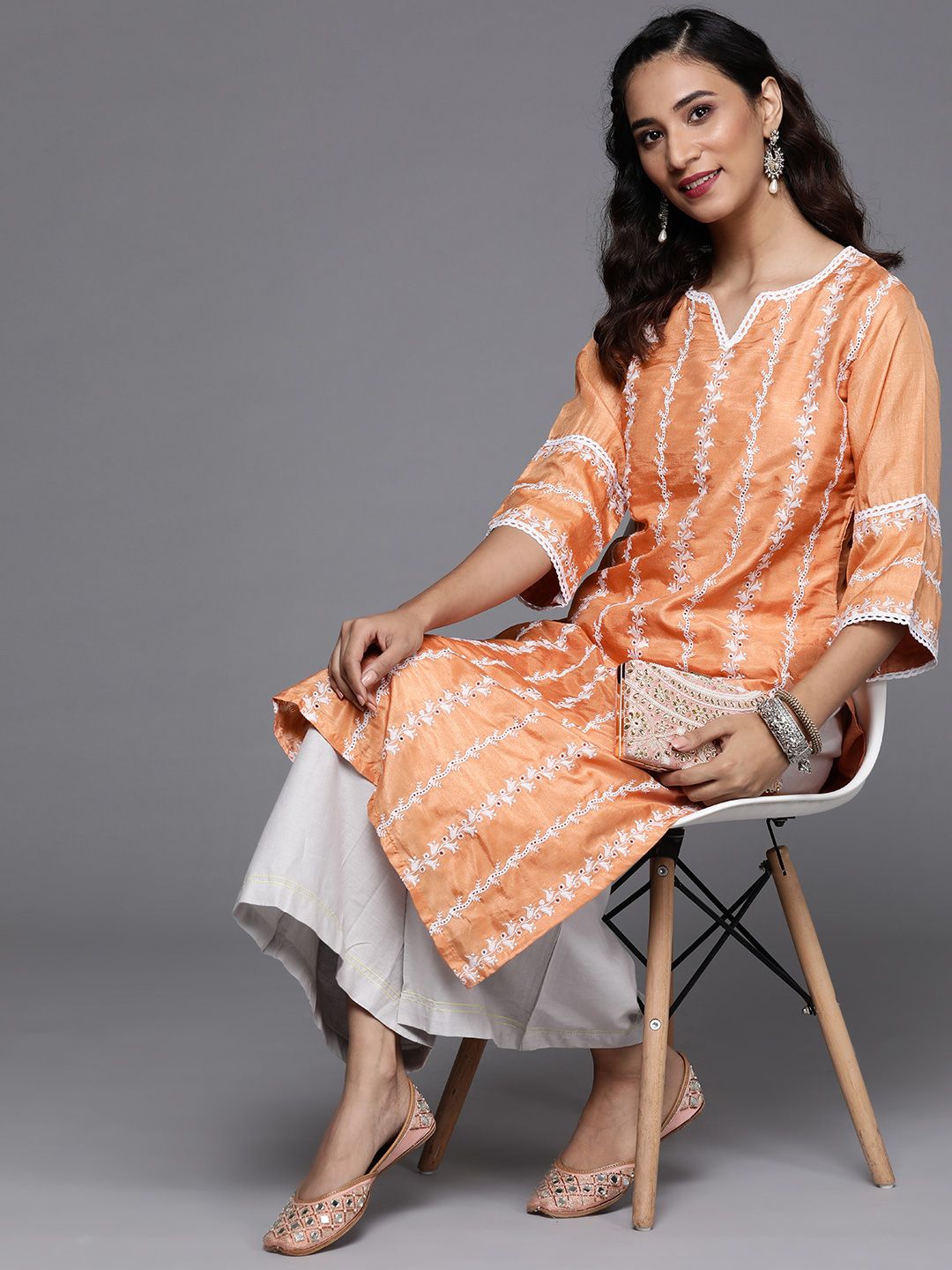 Libas Women Embroidered Kurta