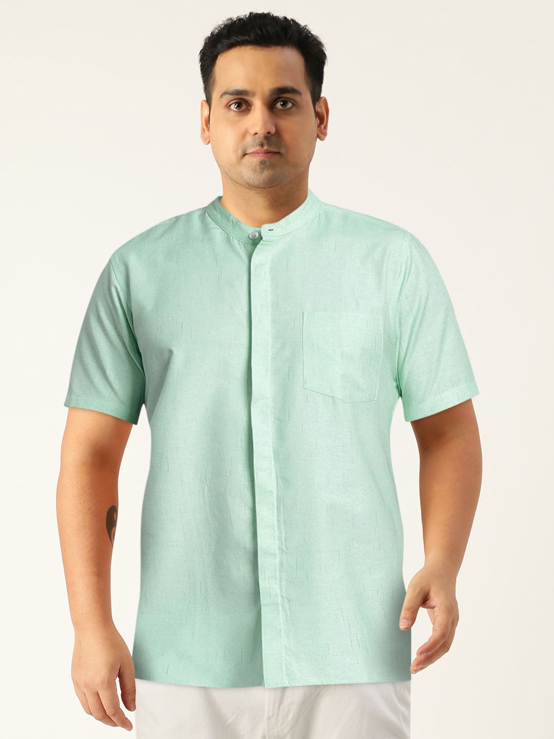 Anouk Self Design Textured Casual Shirt