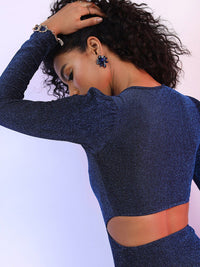 Tokyo Talkies V-Neck Cut-Out Detail Gathered Bodycon Dress