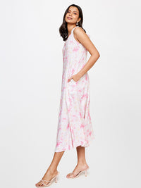 AND Floral Printed Fit & Flare Midi Dress