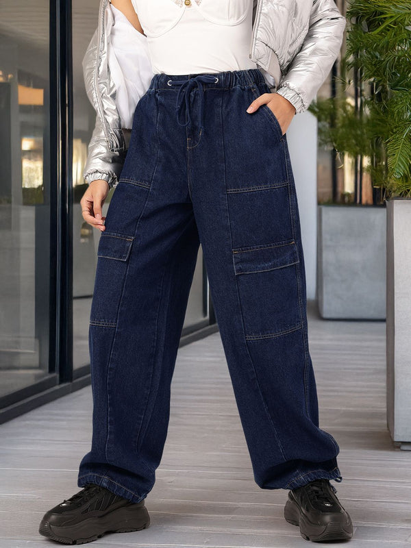 DressBerry Women Midnight Blues Flared Jeans