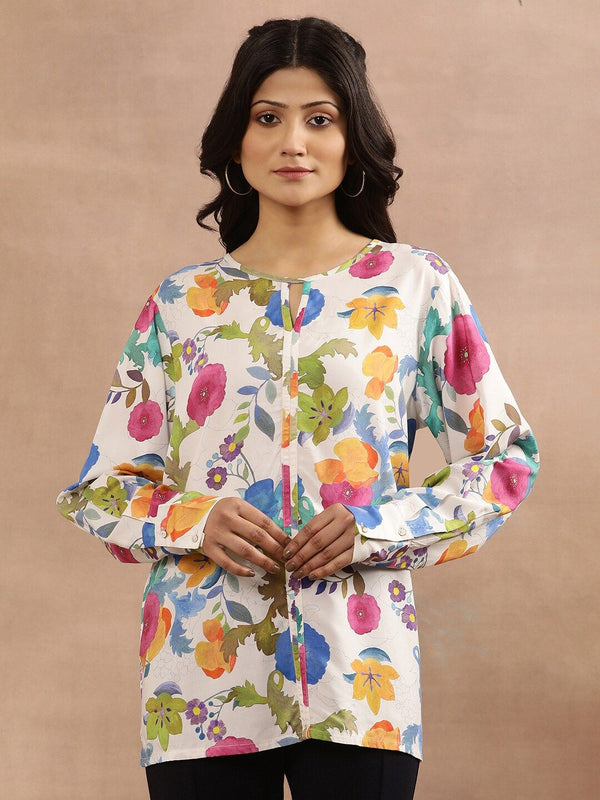 W Floral Printed Top