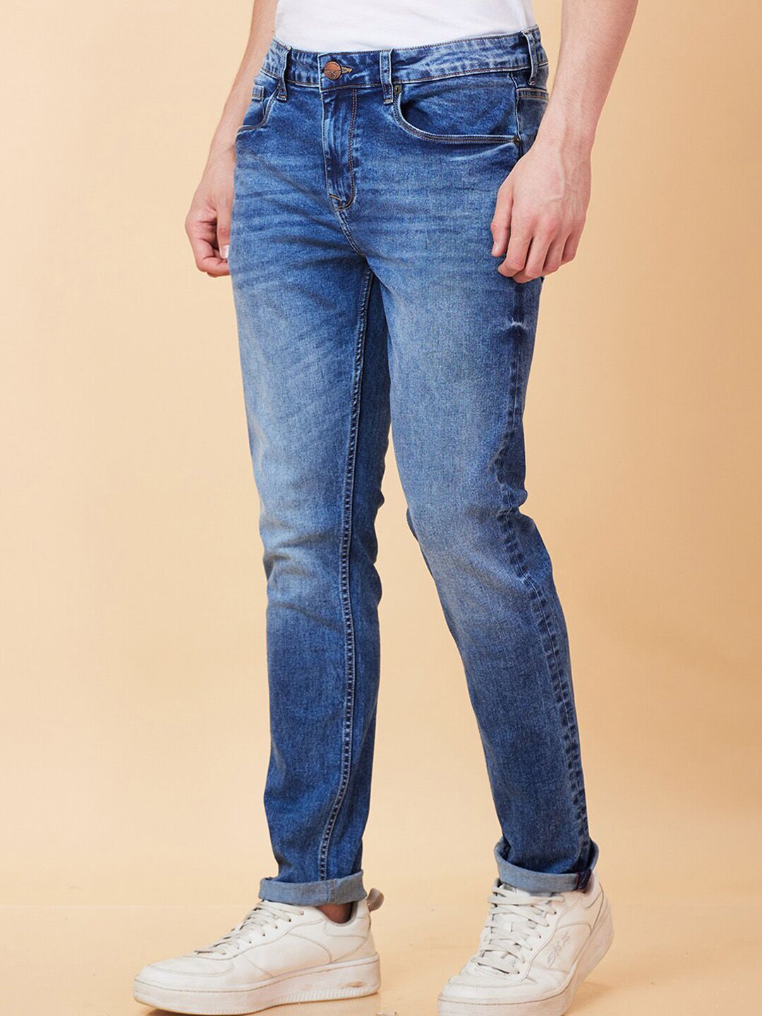 Being Human Men Slim Fit Heavy Fade Jeans