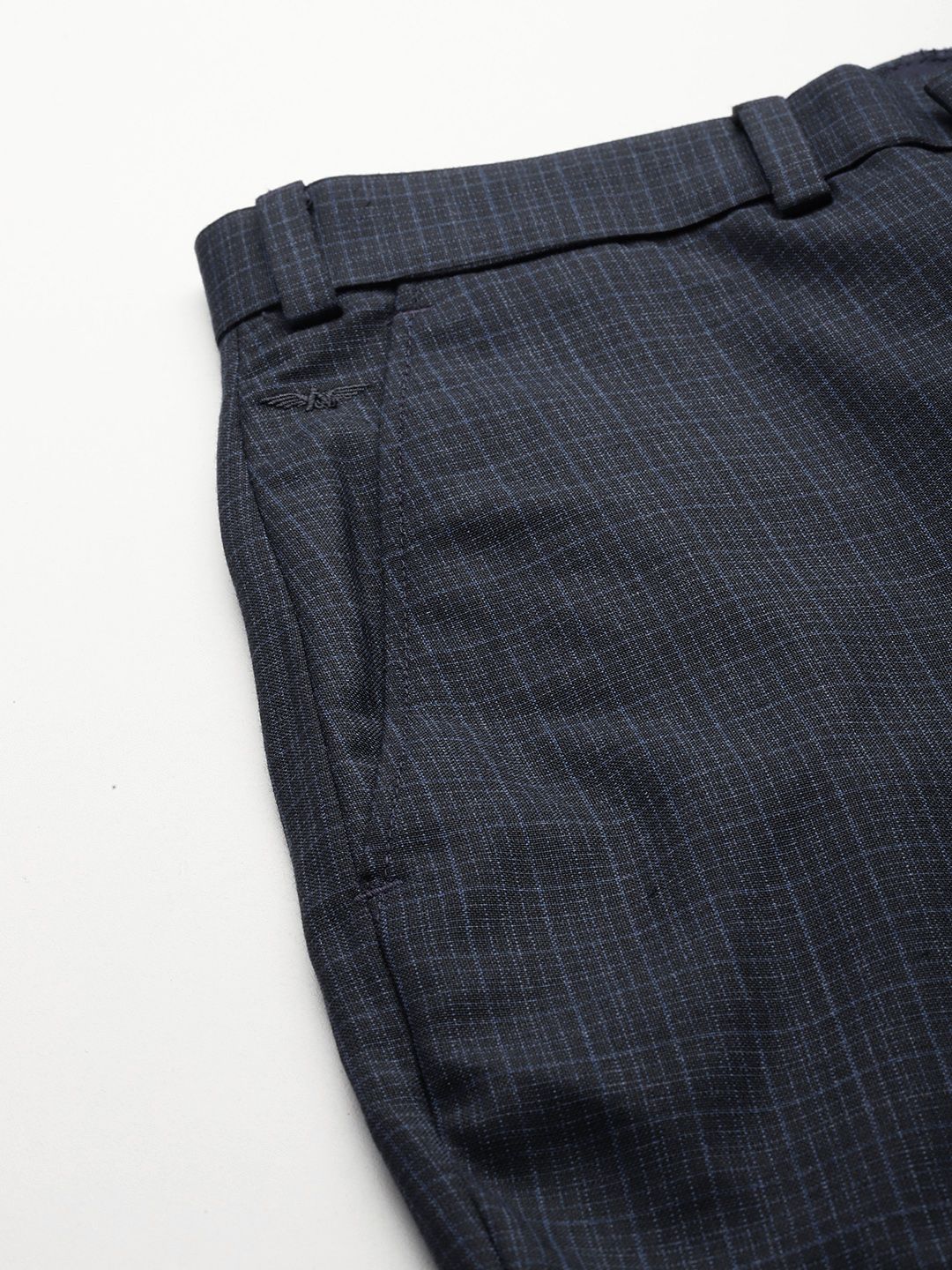 Park Avenue Men Checked Formal Trousers