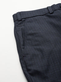 Park Avenue Men Checked Formal Trousers