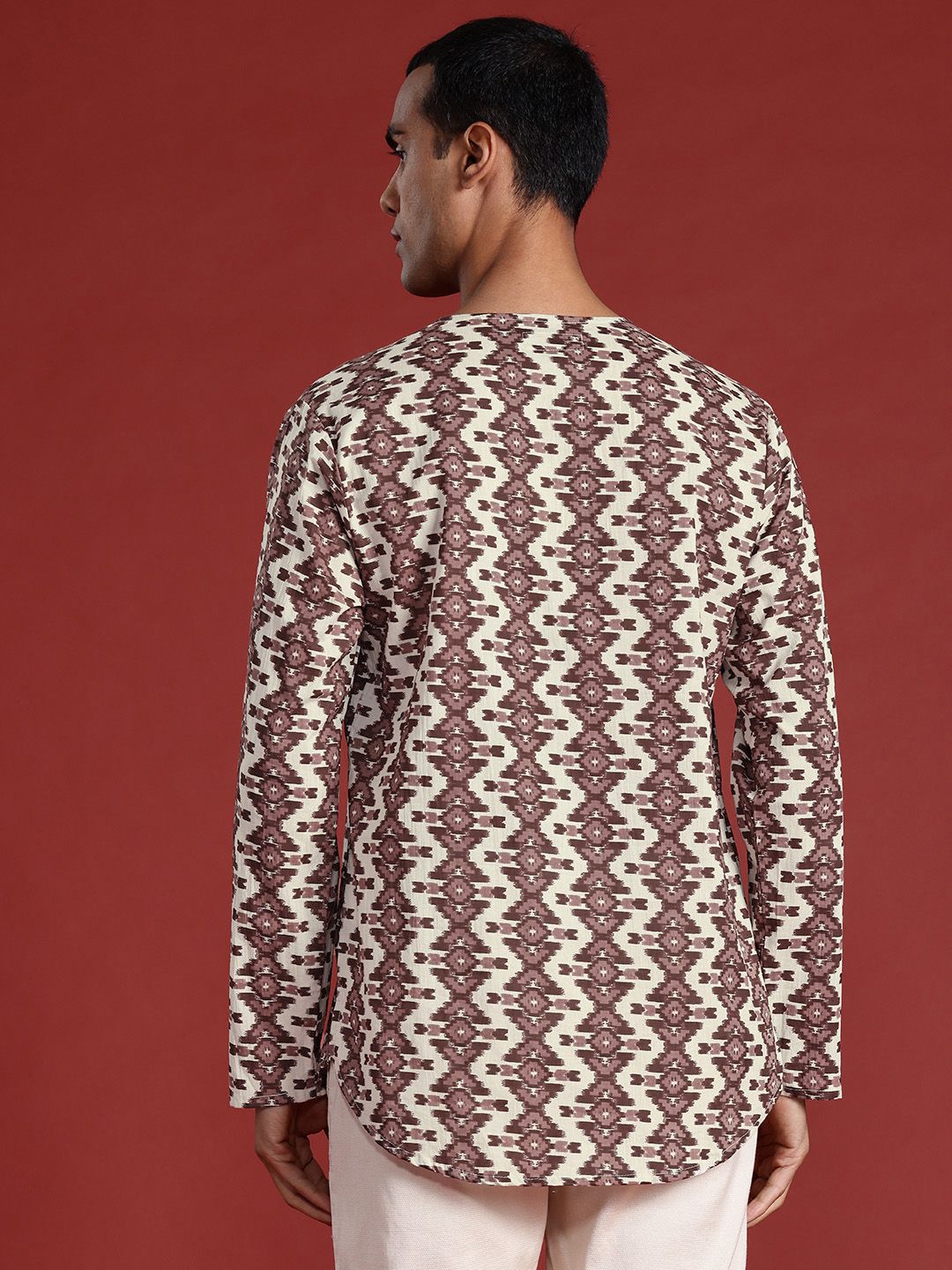 Anouk Ethnic Motifs Print Pure Cotton Short Kurta