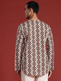 Anouk Ethnic Motifs Print Pure Cotton Short Kurta