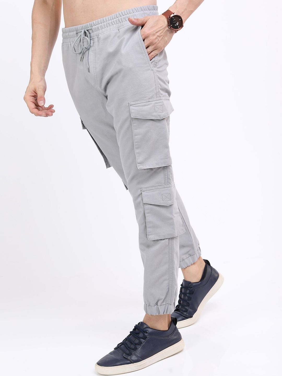 HIGHLANDER Men Grey Joggers Trouser