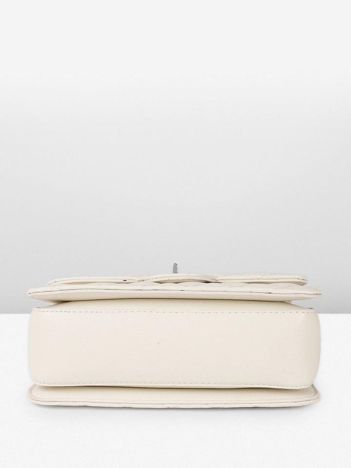 DressBerry Textured Structured Sling Bag with Quilted