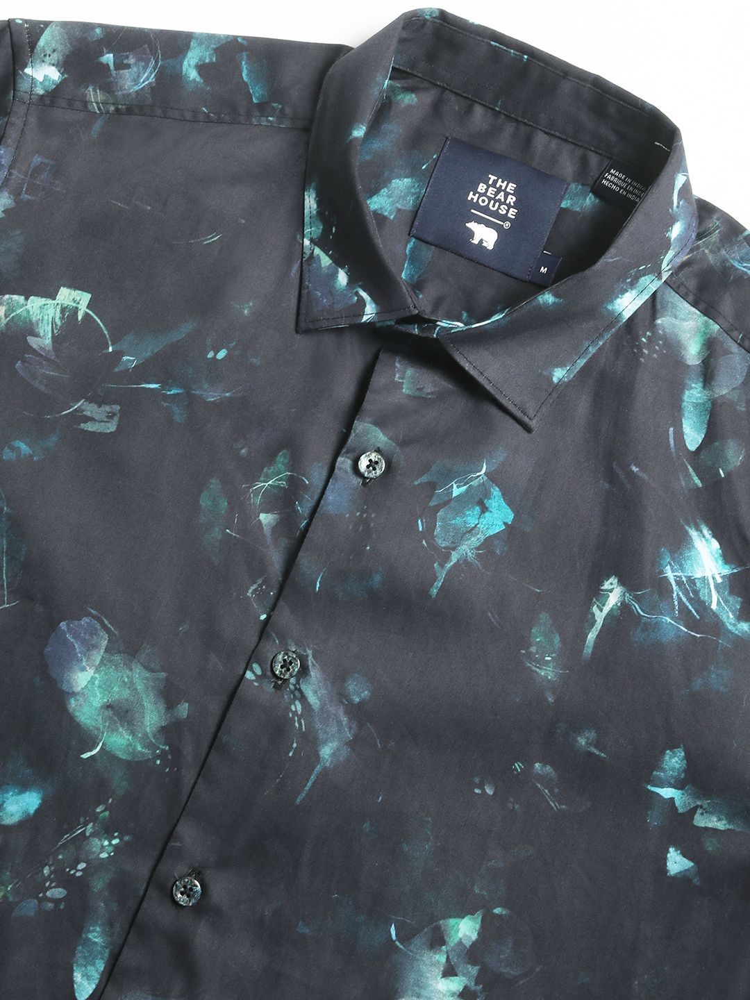 THE BEAR HOUSE Men Graphic Print Slim Fit Casual Shirt