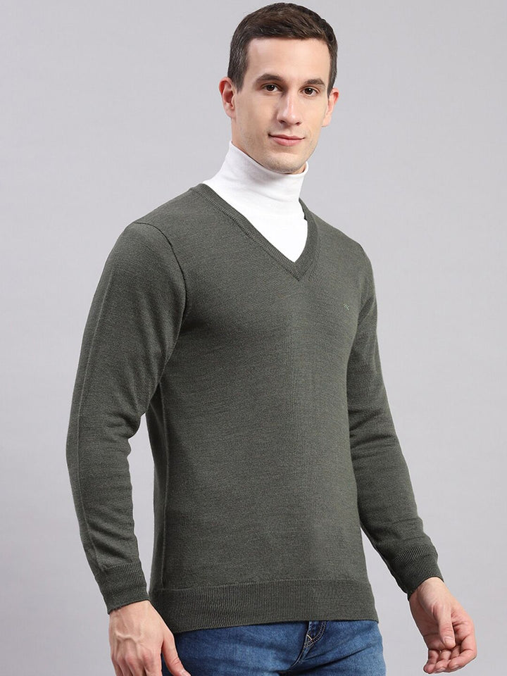 Monte Carlo Men V-Neck Woollen Pullover