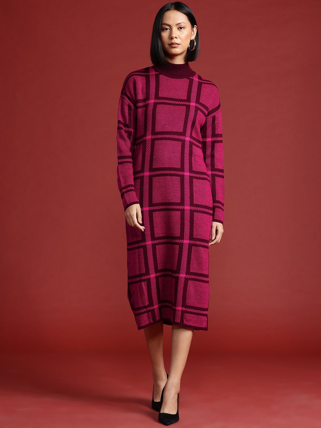 all about you Acrylic Jumper Midi Dress