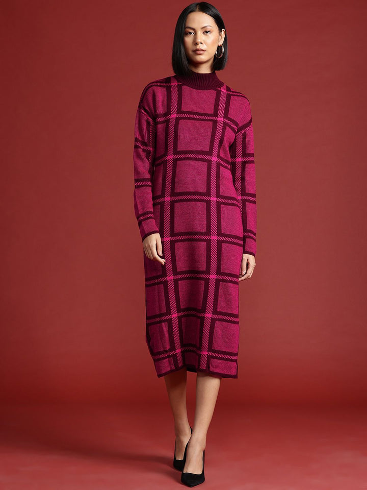 all about you Acrylic Jumper Midi Dress