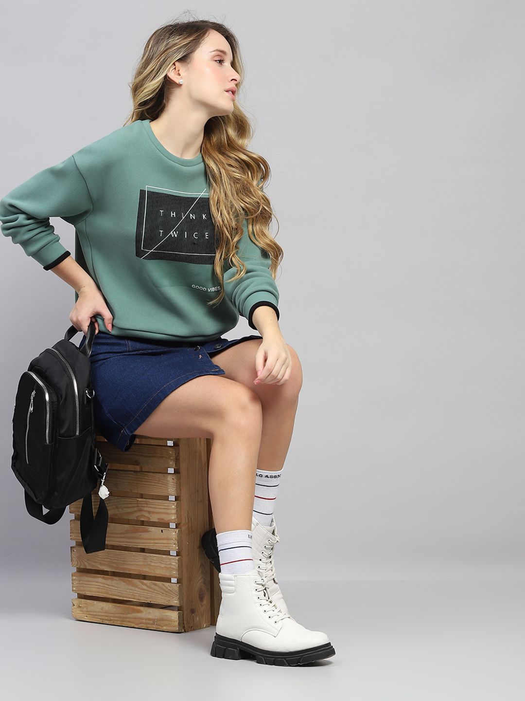 Monte Carlo Women Printed Sweatshirt
