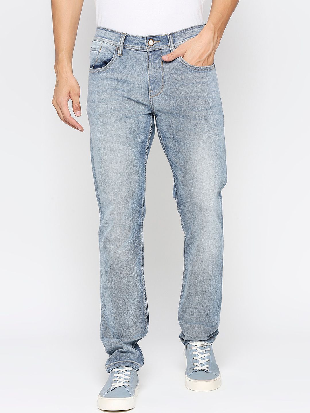 Being Human Men Slim Fit Clean Look Heavy Fade Jeans