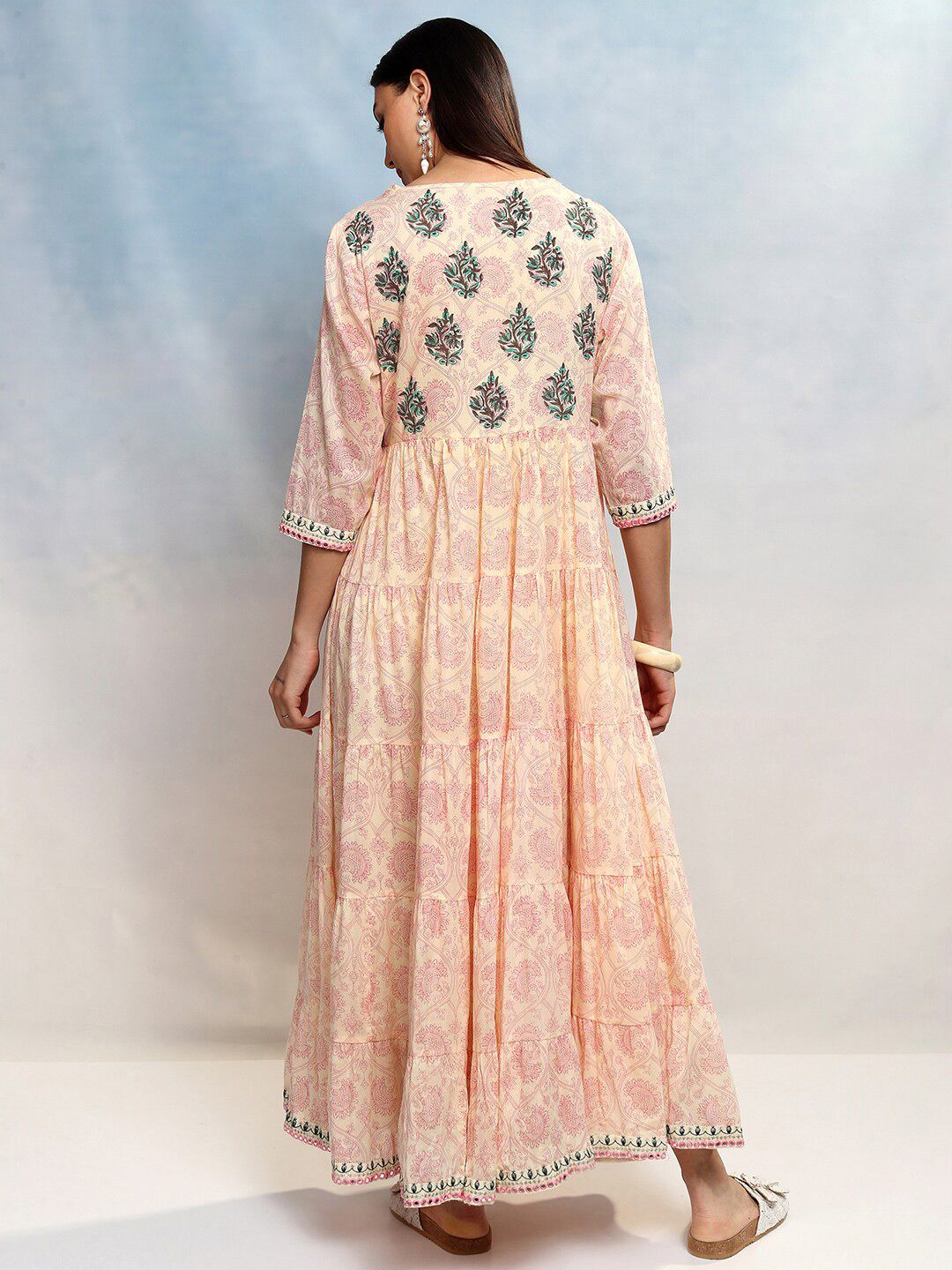 Vishudh Floral Print Maxi Dress