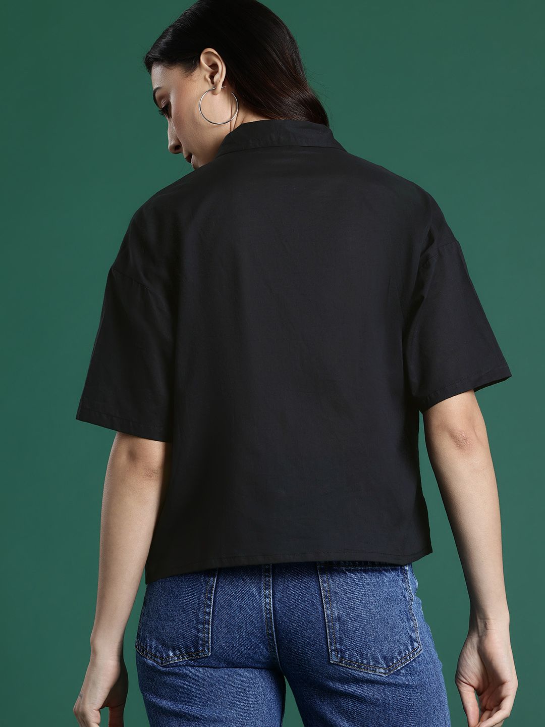 DressBerry Pure Cotton Lace Inserts Casual Shirt