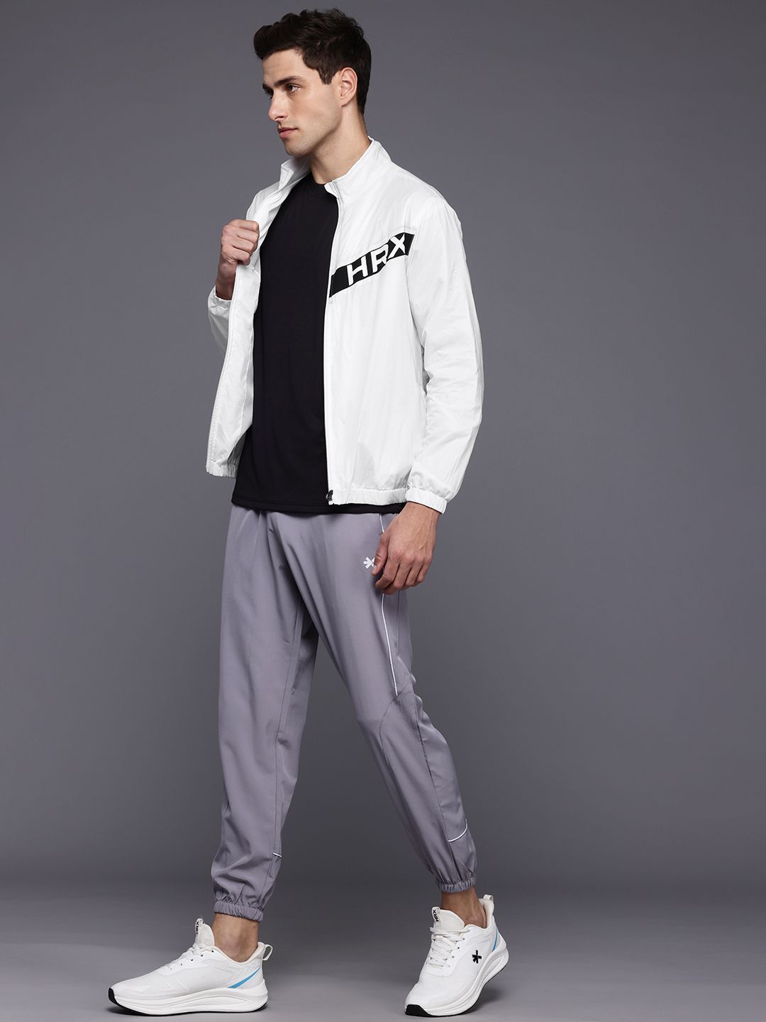 HRX by Hrithik Roshan Men Striped Running Sporty Jacket