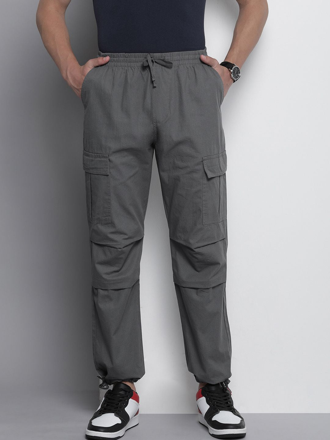 The Indian Garage Co Loose Fit Cargos Trousers