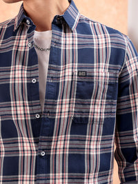 The Indian Garage Co Men Regular Fit Checked Casual Shirt