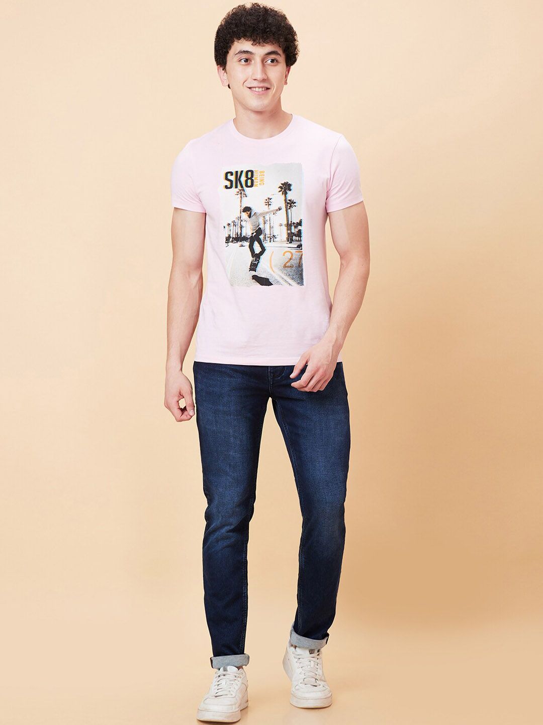 Being Human Men Skinny Fit Light Fade Clean Look Jeans