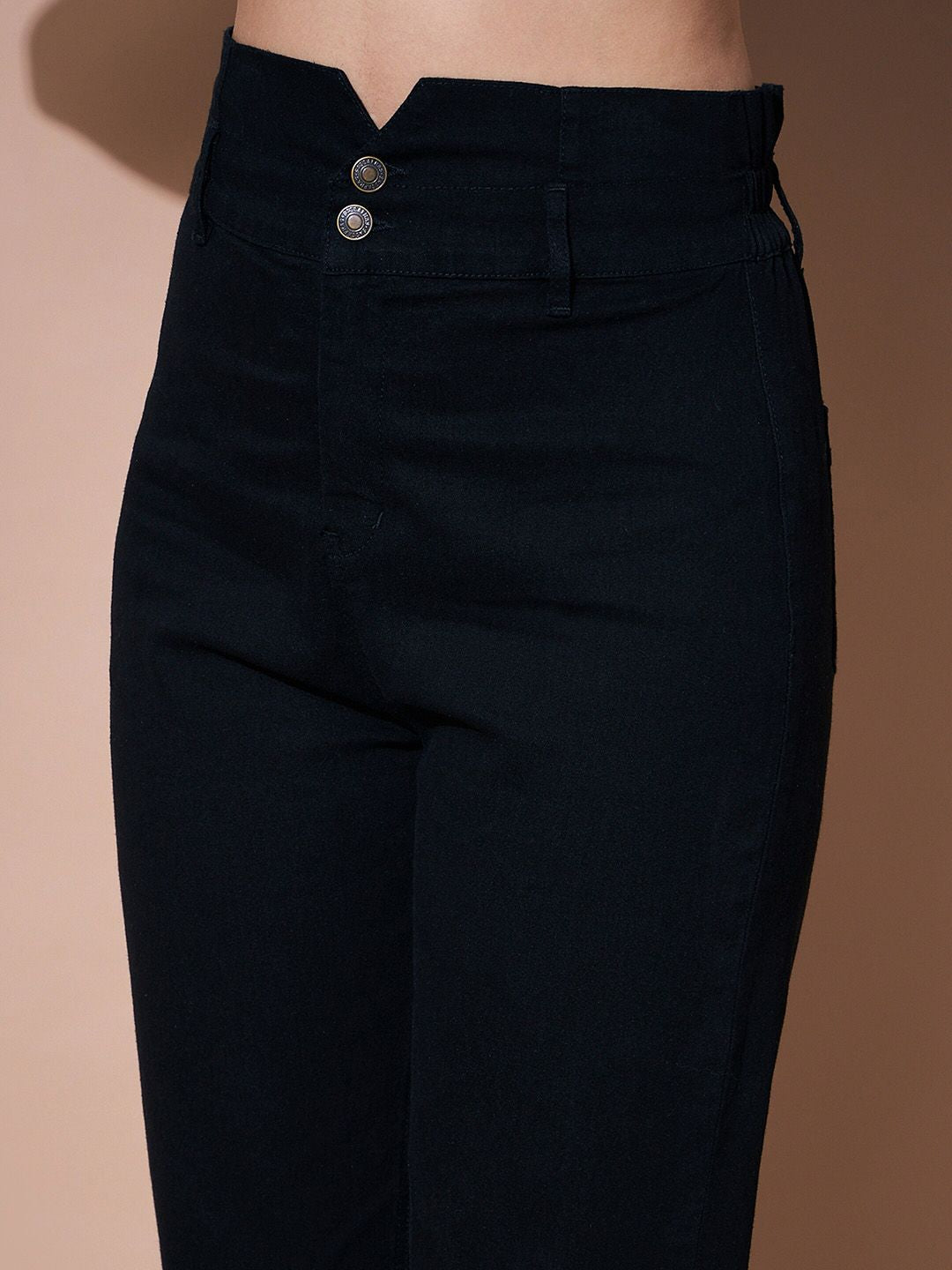 SASSAFRAS BASICS Women Mid-Rise Mom Fit Stretchable Jeans