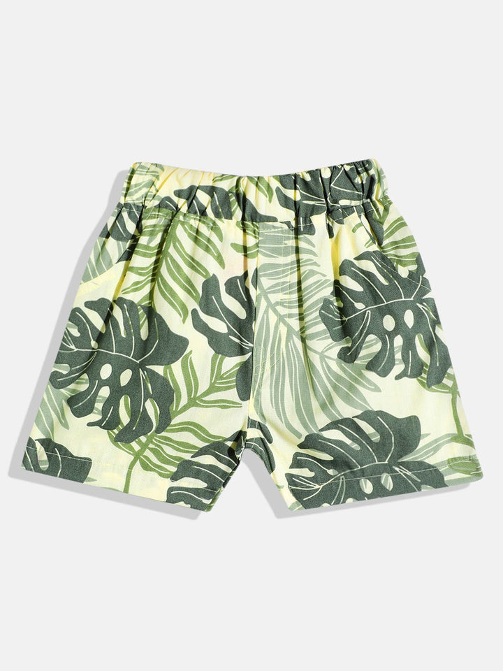 Moms Love Infant Boys Tropical Printed Pure Cotton Clothing Set