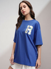 Tokyo Talkies Women Printed Drop-Shoulder Oversized Tshirt