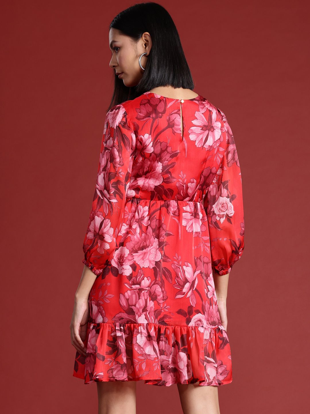 all about you Floral Print A-Line Mini Dress