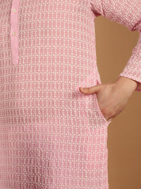 SOJANYA Motif Etnik Bersulam Kolar Katun Murni Kurta
