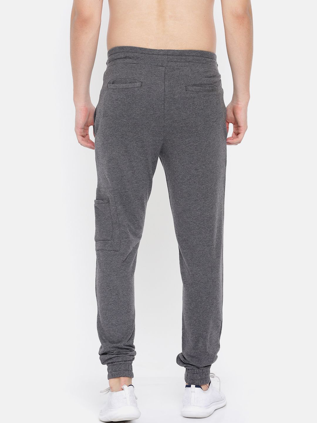 HRX by Hrithik Roshan Men Charcoal Grey Solid Slim Fit Athleisure Joggers