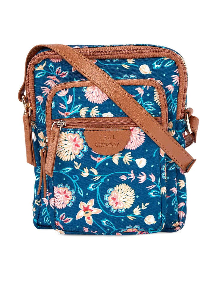 TEAL BY CHUMBAK Printed Sling Bag