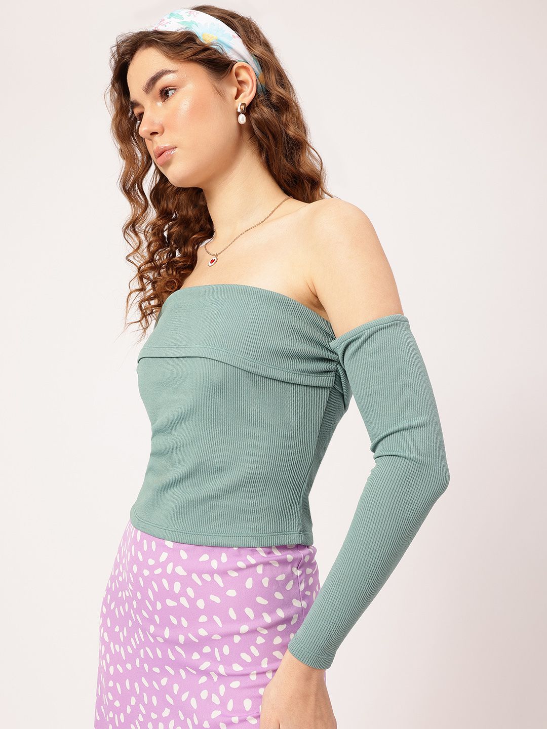 DressBerry Off-Shoulder Whispers Layered Top