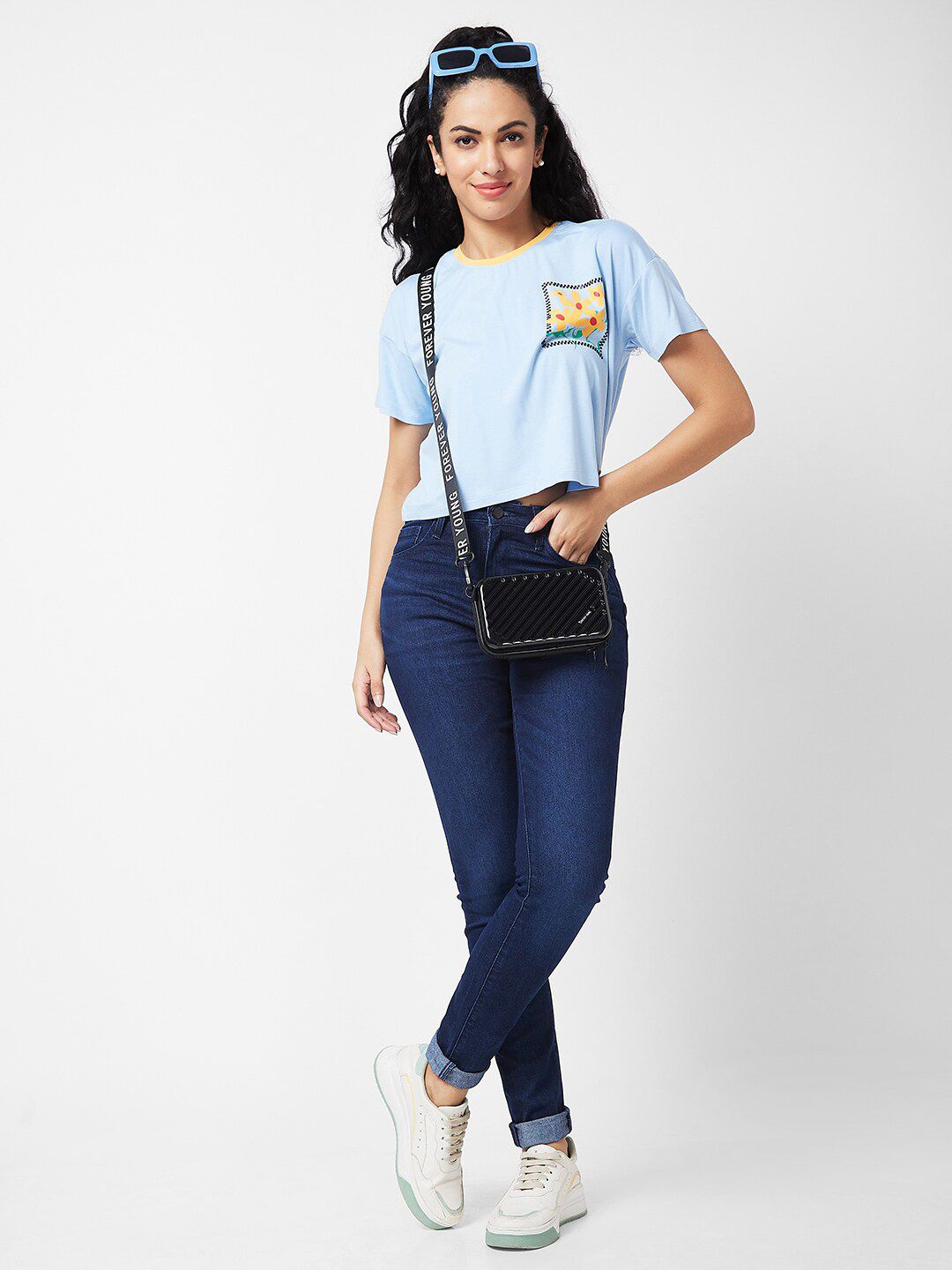SPYKAR Graphic Printed Boxy Cotton T-shirt