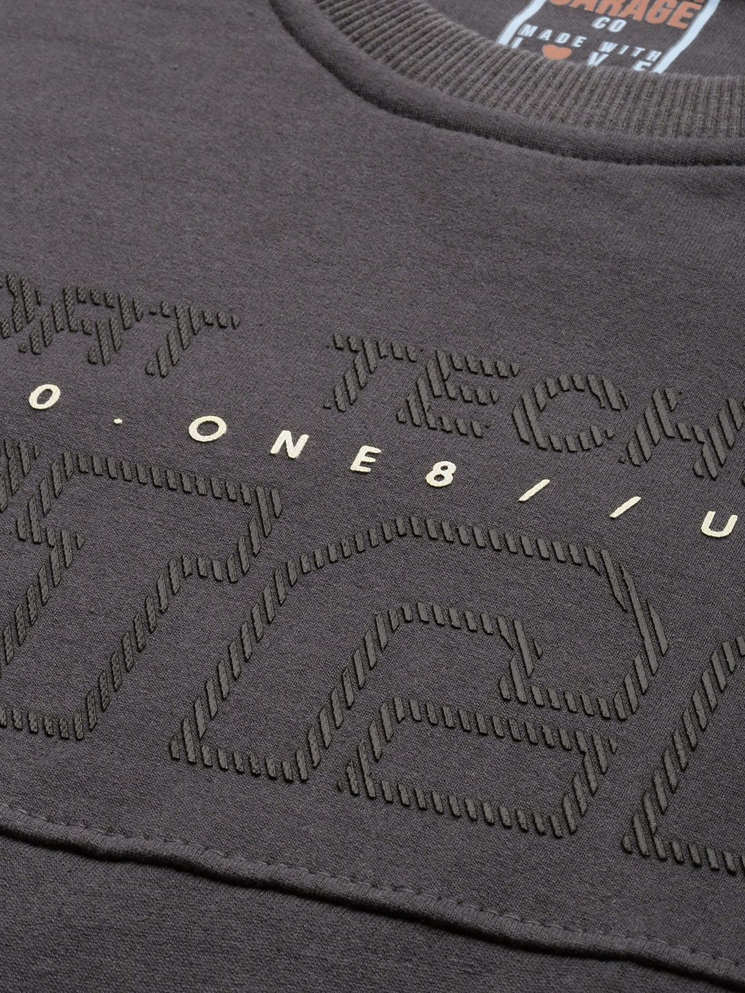 The Indian Garage Co Men Grey Printed Sweatshirt