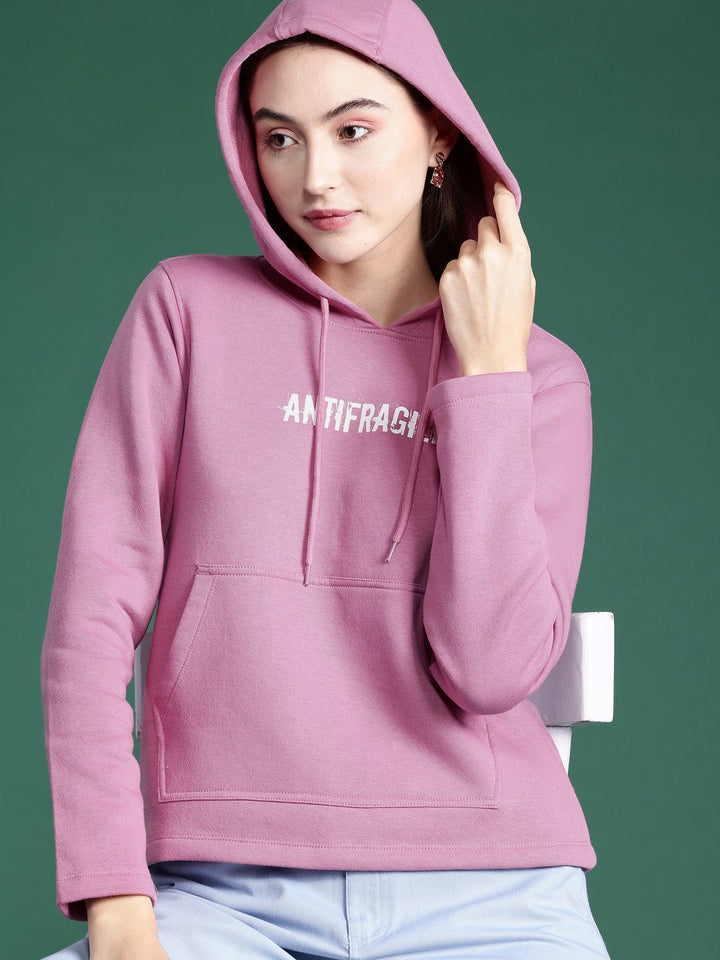 DressBerry Printed Hooded Sweatshirt