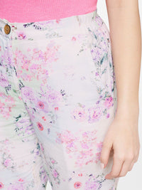 AND Women Floral Printed Tapered Fit Trousers