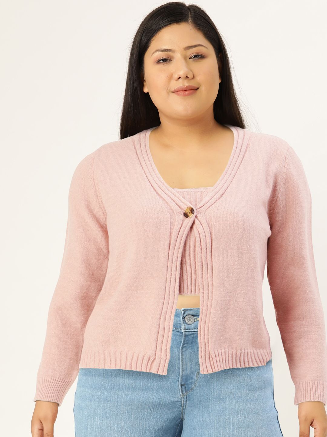 AND Solid Sweater with a Top