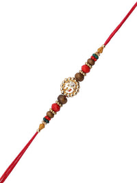 Aapno Rajasthan Rakhi Berhias Berlian &amp; Manik Amerika