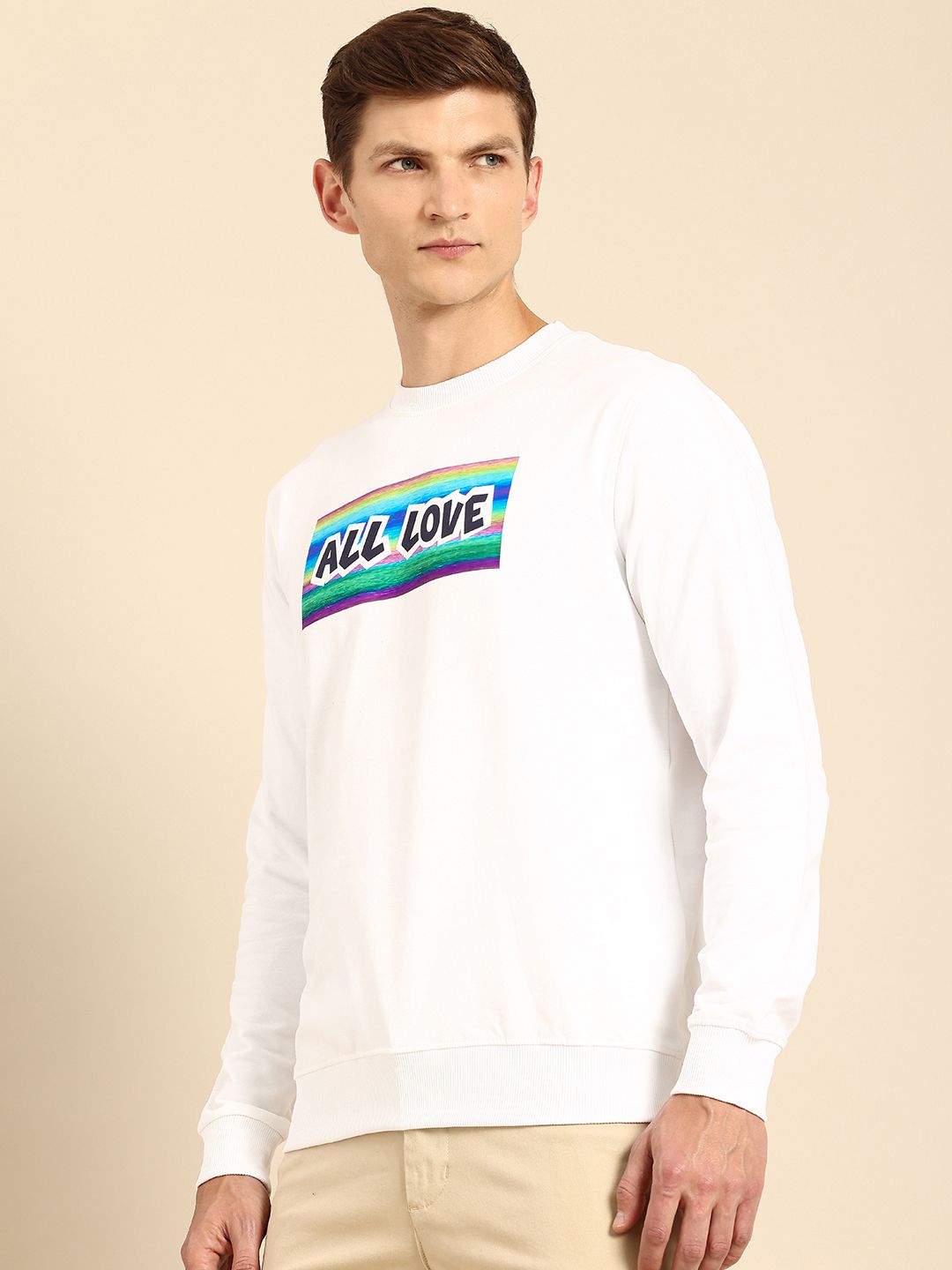 Being Human Pure Cotton Printed Sweatshirt