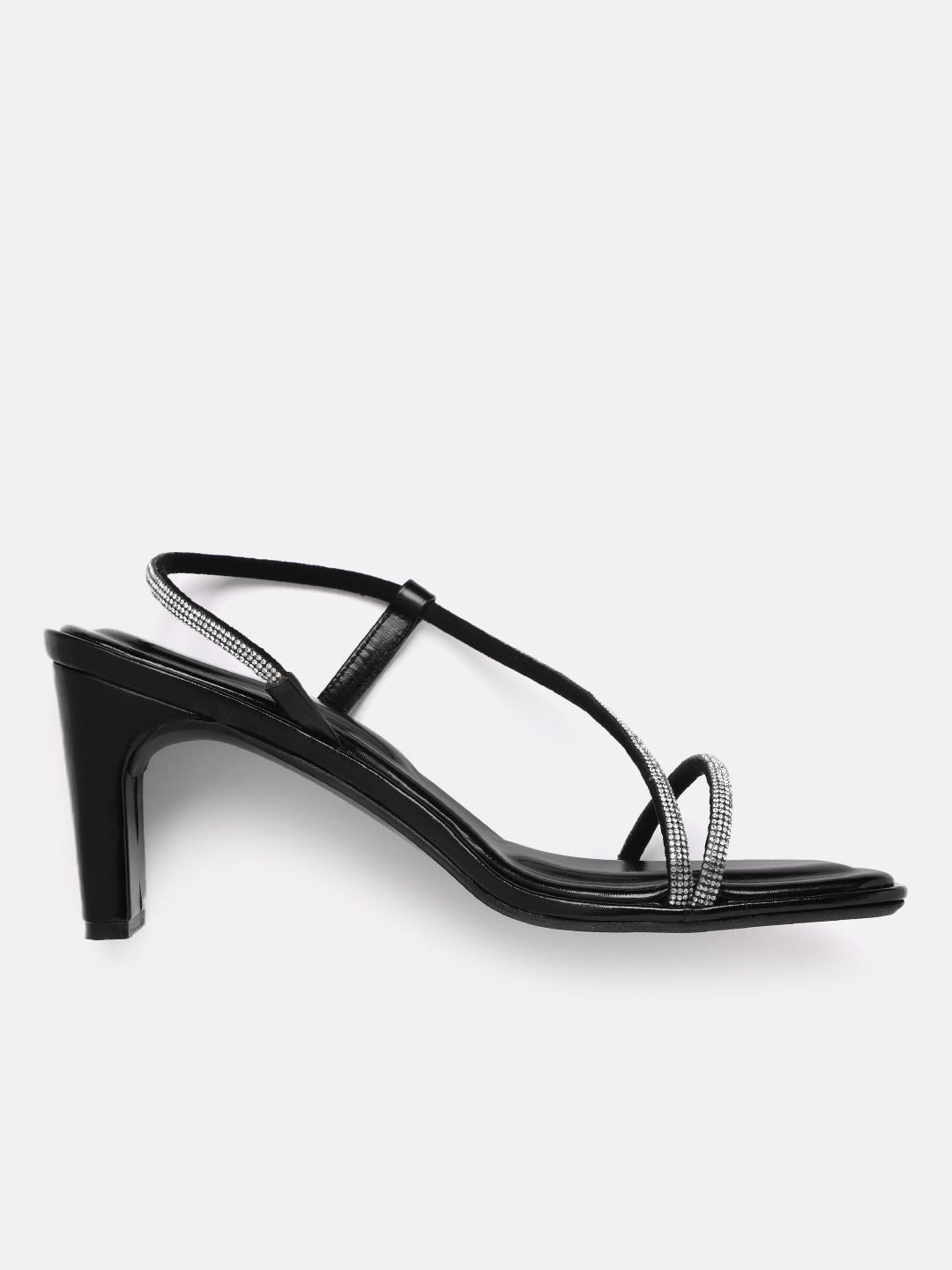 Lino Perros Rhinestones Embellished Party Block Heels