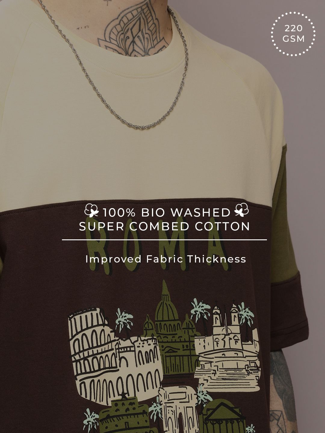 DILLINGER Men Graphic Printed Oversized T-shirt