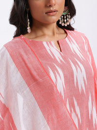 Anouk Ikat Print Regular Pure Cotton Kurta with Trousers & Dupatta