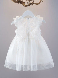 YK Girls Embellished Cotton Fit & Flare Dress