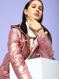 STREET 9 Women Pink Floral Longline Padded Jacket