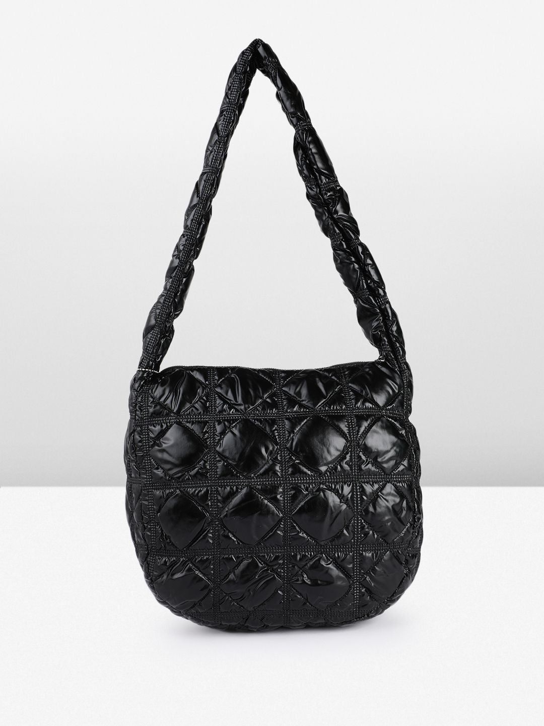 DressBerry Structured Shoulder Bag with Quilted
