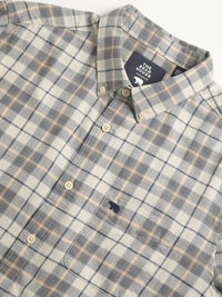 THE BEAR HOUSE Checked Slim Fit Pure Cotton Shirt