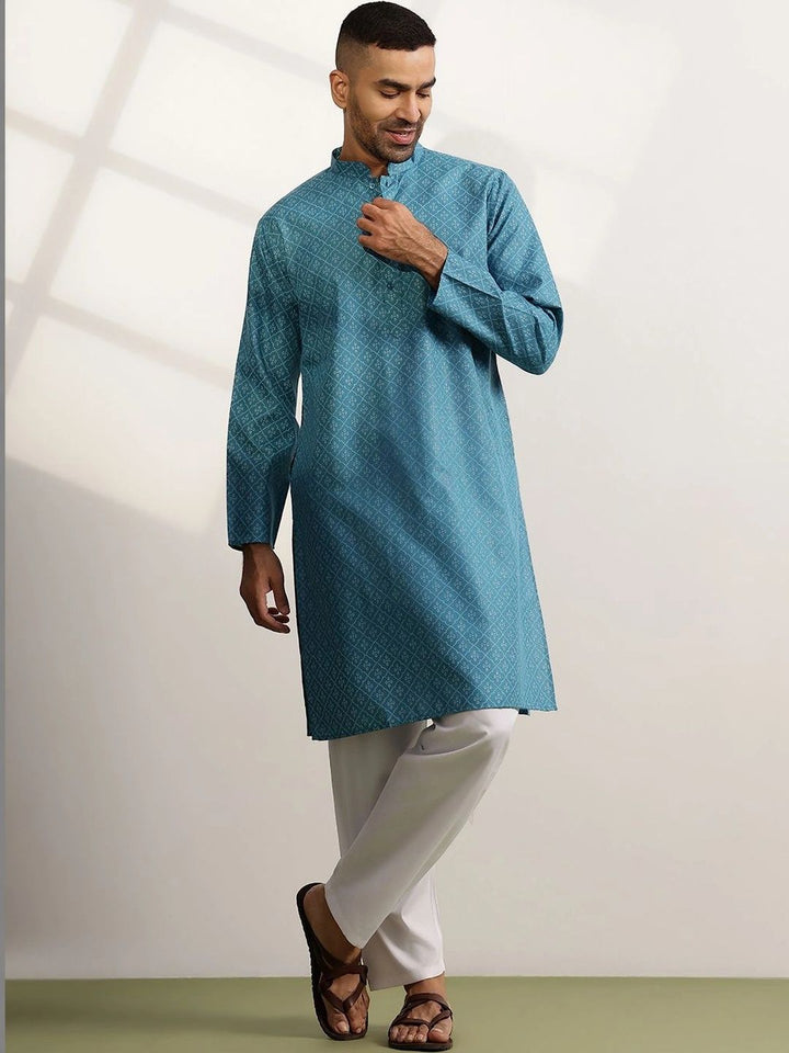 Anouk Men Printed Regular Kurta with Pyjamas