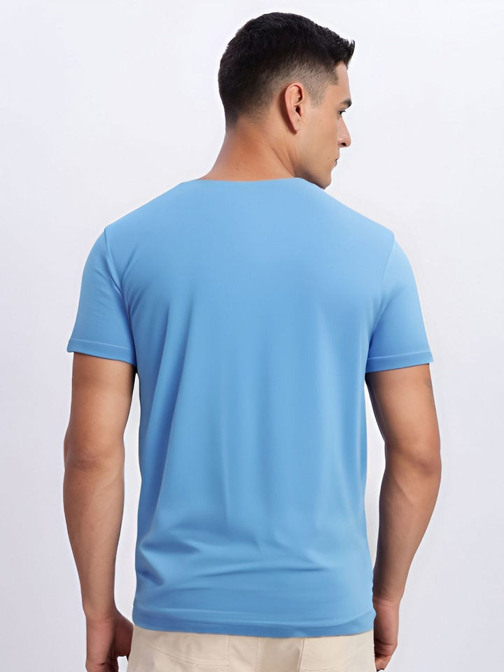 ADRO Men Typography Printed Round Neck Cotton T-shirt