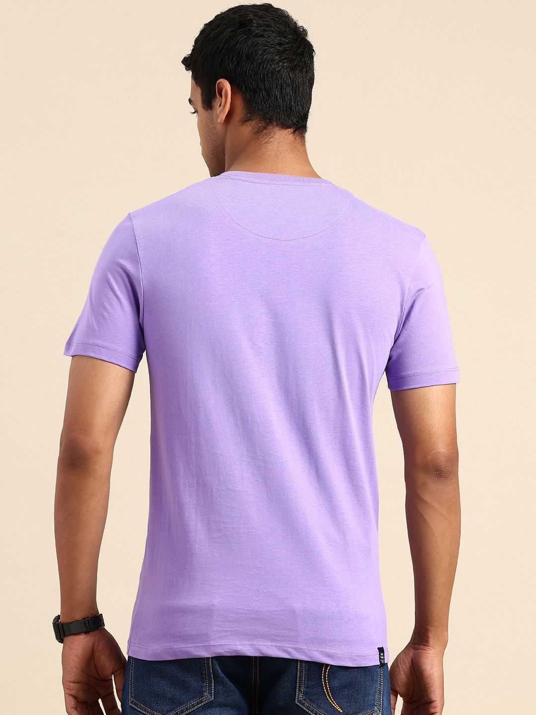 Being Human Brand Logo Printed Pure Cotton Slim Fit T-shirt